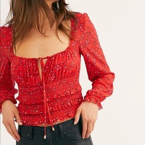 Free people Lolita top. Size large. NWT